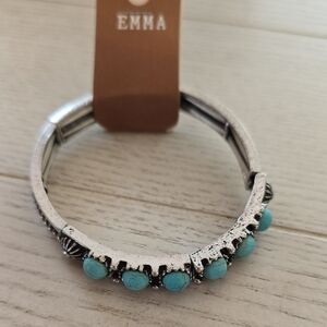 Silver and Turquoise Bracelet